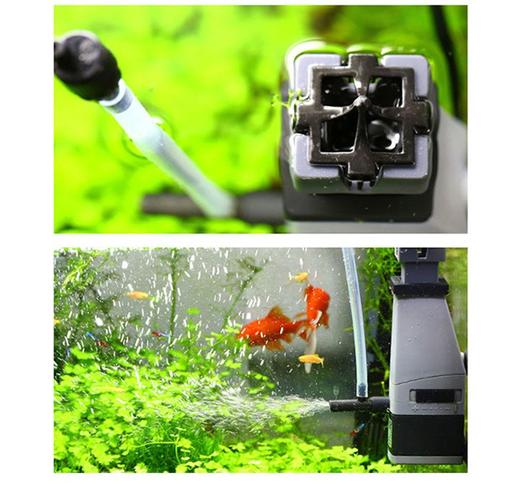 鱼缸水族箱 三合一内置潜水多功能鱼缸过滤器潜水泵 养鱼用品过滤器材